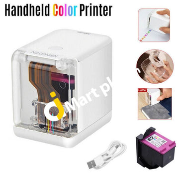 Mbrush Mini Color Printer Portable Handheld Wifi Inkjet Princube With Ink Cartridge Print Anywhere -